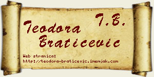Teodora Bratičević vizit kartica